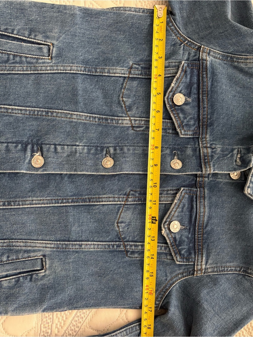 PAIGE Medium Blue Denim Trucker Jacket size XS - Picture 5 of 7